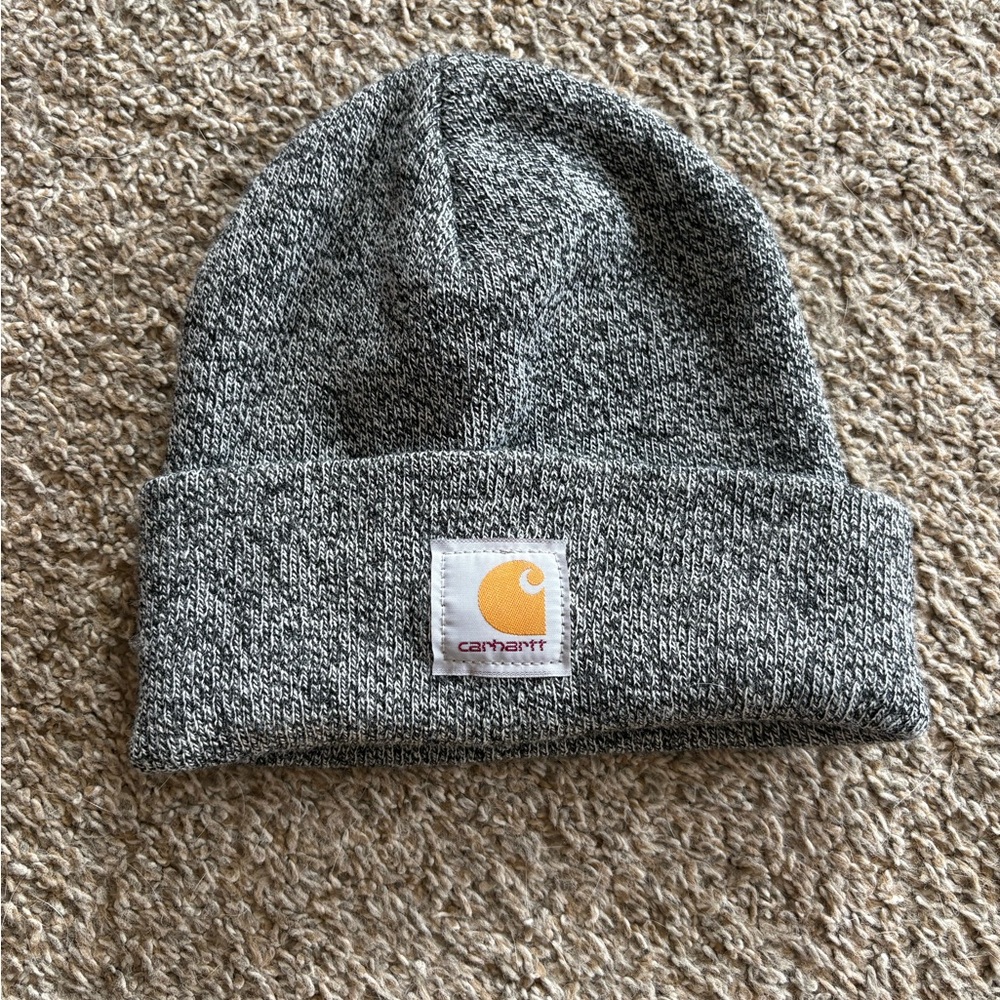 Carhartt Black and White Knit Beanie